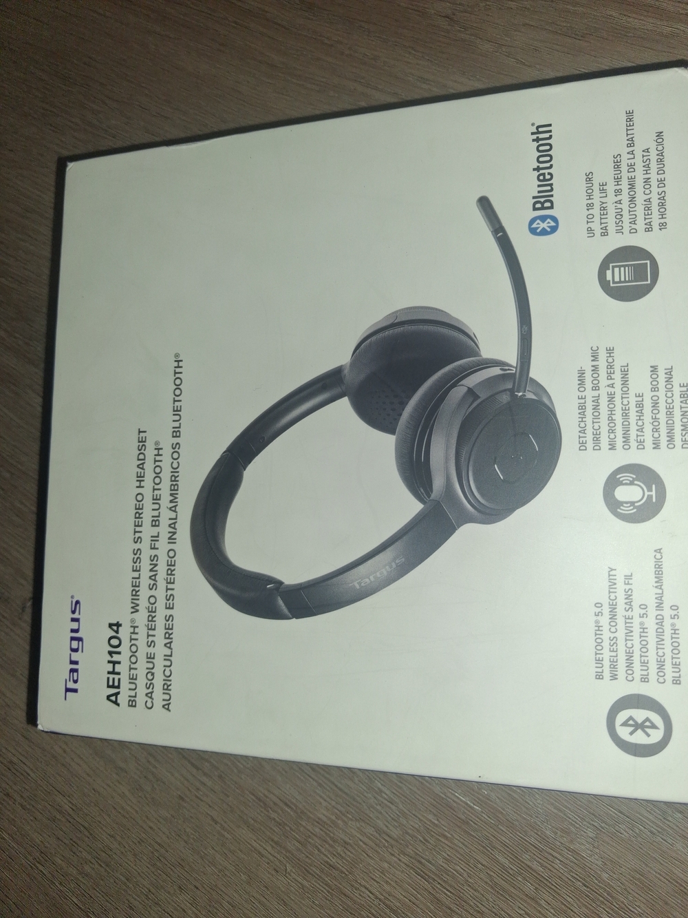 Targus Wireless Over-Ear Headset — Black